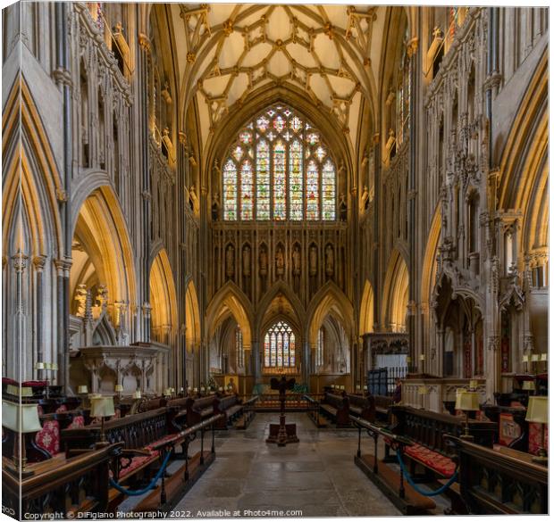 Wells Cathedral Choir Canvas Print by DiFigiano Photography