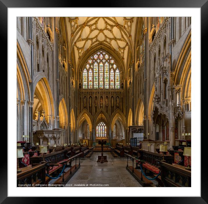 Wells Cathedral Choir Framed Mounted Print by DiFigiano Photography