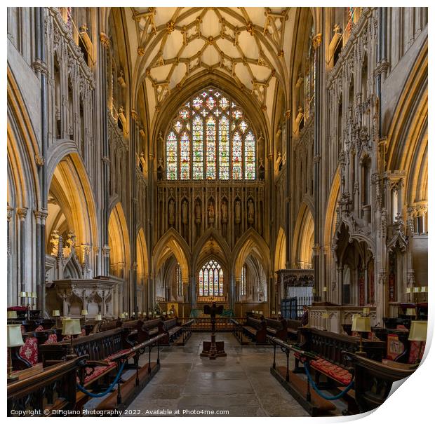 Wells Cathedral Choir Print by DiFigiano Photography