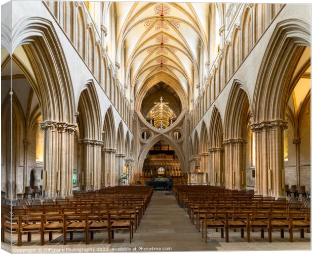 Wells Cathedral Canvas Print by DiFigiano Photography