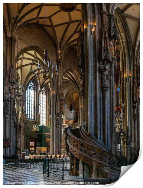 St. Stephen's Pulpit Print by DiFigiano Photography