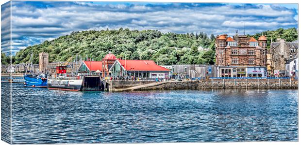 The Bay of Oban Canvas Print by Valerie Paterson