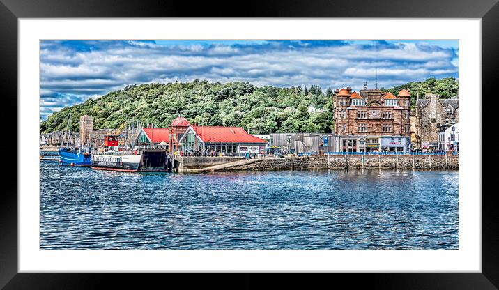The Bay of Oban Framed Mounted Print by Valerie Paterson