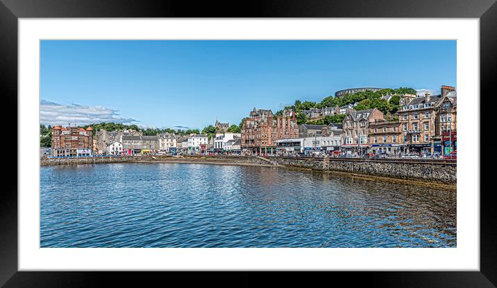 Seaside Town of Oban Framed Mounted Print by Valerie Paterson
