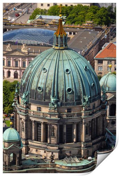 Dome Of The Berlin Cathedral  Print by Artur Bogacki