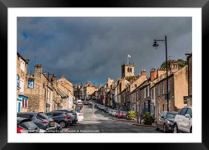 The Bank, Barnard Castle, Teesdale Framed Mounted Print by Richard Laidler