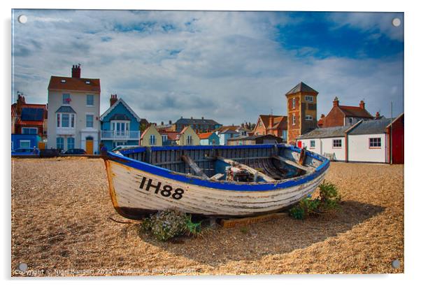 Aldeburgh Seafront Acrylic by Nigel Bangert