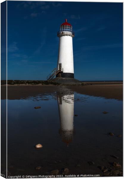 Talacre Lighthouse Canvas Print by DiFigiano Photography