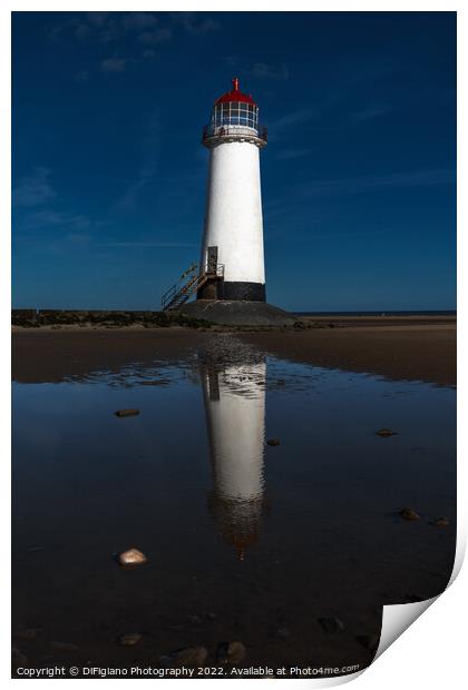 Talacre Lighthouse Print by DiFigiano Photography