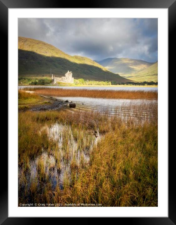 Loch Awe, Kilchurn Castle, Argyll and Bute. Scotland Framed Mounted Print by Craig Yates