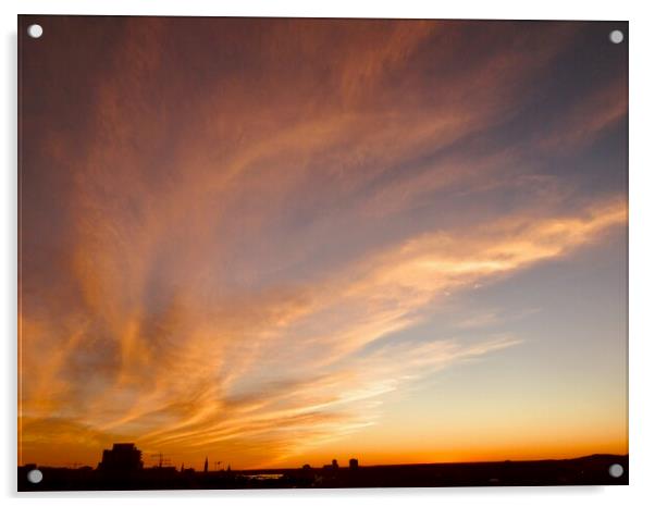 Ottawa sunset #2 Acrylic by Stephanie Moore