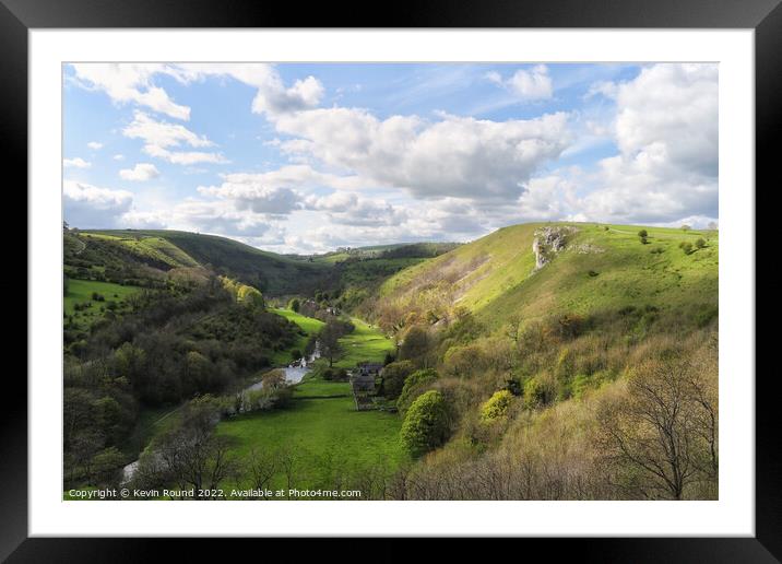 Monsal Dale Landscape Derbyshire England Framed Mounted Print by Kevin Round