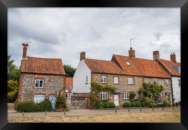 Burnham Market houses Framed Print by Jason Wells