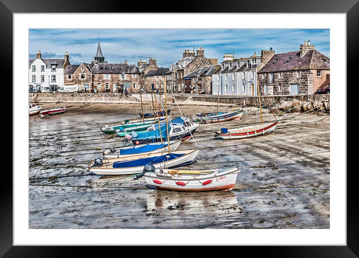 Boats at Stonehaven Framed Mounted Print by Valerie Paterson