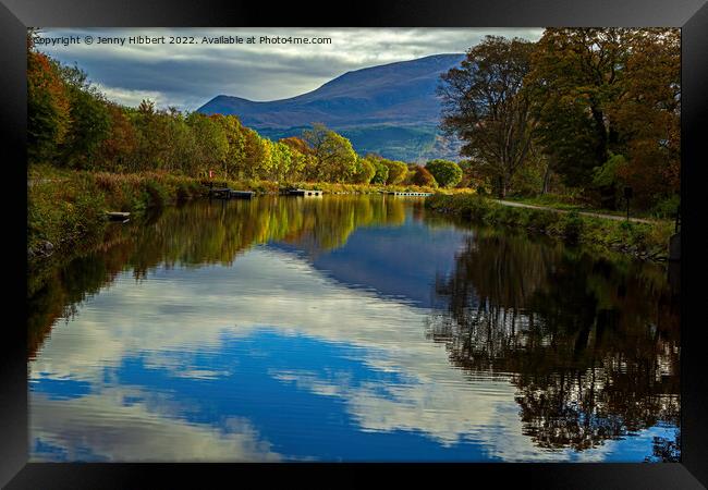 Caledonian Canal Corpach Fort William Framed Print by Jenny Hibbert