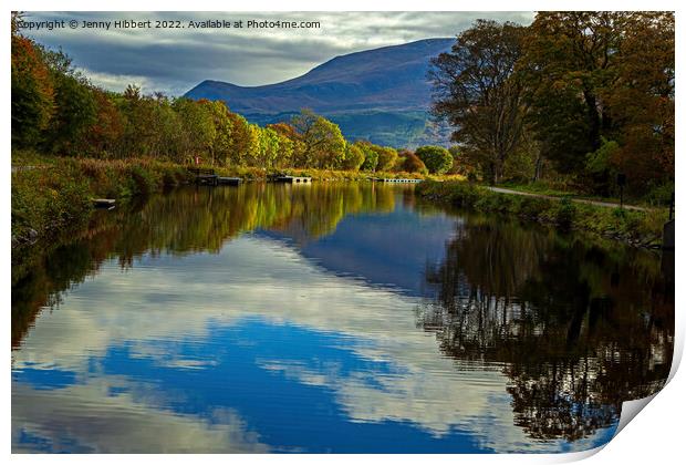 Caledonian Canal Corpach Fort William Print by Jenny Hibbert