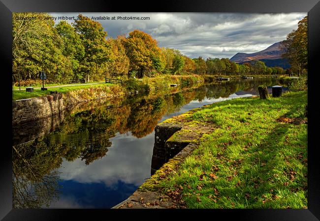 Caledonian Canal at the start in Corpach Framed Print by Jenny Hibbert