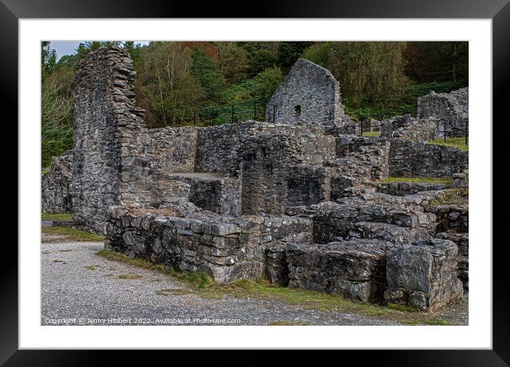 Bryntail Lead Mine near Llanidloes Framed Mounted Print by Jenny Hibbert