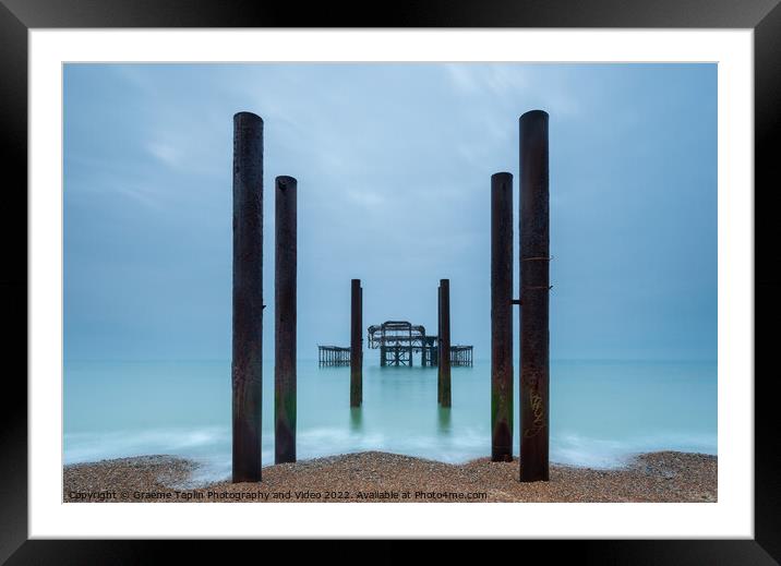 Brighton West Pier Framed Mounted Print by Graeme Taplin Landscape Photography