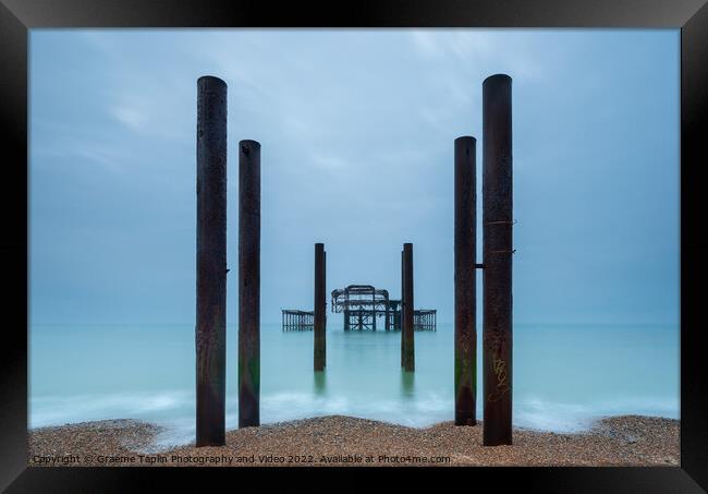 Brighton West Pier Framed Print by Graeme Taplin Landscape Photography
