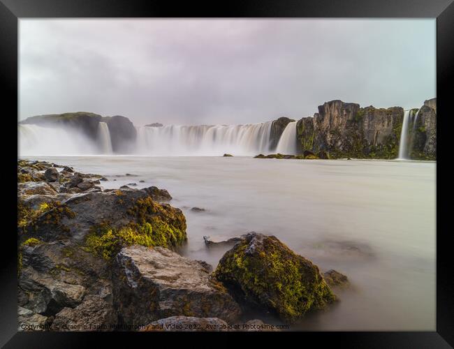Godafoss Waterfall Iceland Framed Print by Graeme Taplin Landscape Photography