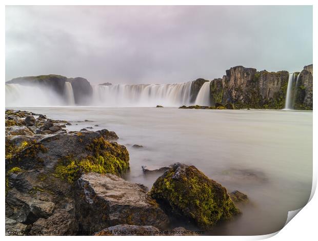 Godafoss Waterfall Iceland Print by Graeme Taplin Landscape Photography