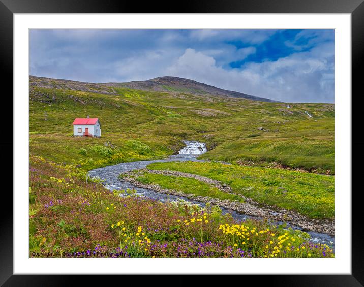 Hesteyri Chapel Iceland Framed Mounted Print by Graeme Taplin Landscape Photography