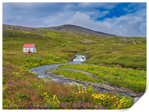 Hesteyri Chapel Iceland Print by Graeme Taplin Landscape Photography
