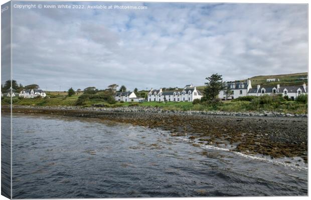 Quiet Stein village on Isle of Skye Canvas Print by Kevin White