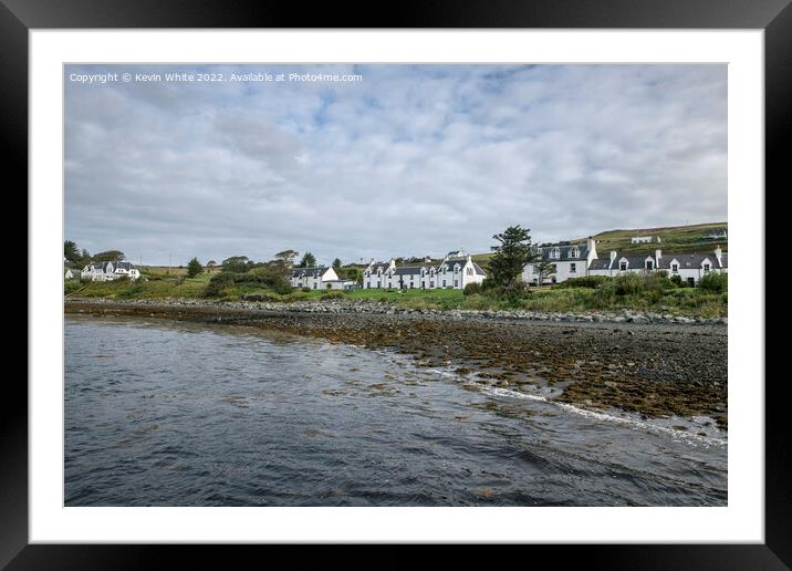 Quiet Stein village on Isle of Skye Framed Mounted Print by Kevin White