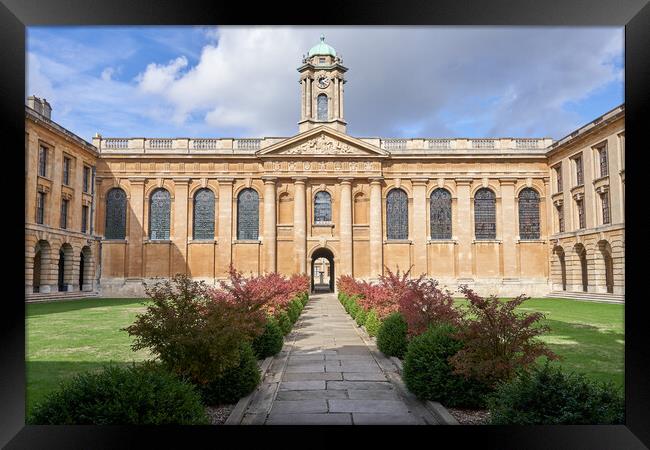 The Queen's College, Oxford Framed Print by Richard Downs