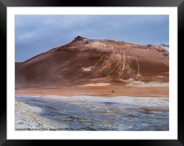 Myvatan Mud Pools Iceland Framed Mounted Print by Graeme Taplin Landscape Photography