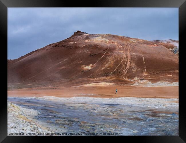 Myvatan Mud Pools Iceland Framed Print by Graeme Taplin Landscape Photography