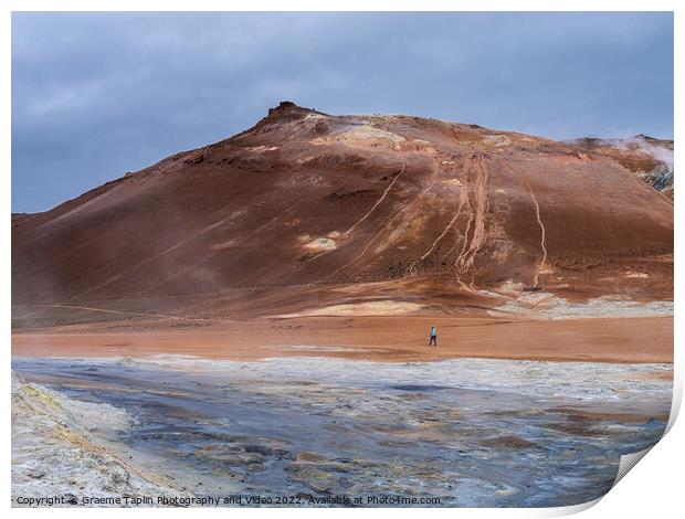 Myvatan Mud Pools Iceland Print by Graeme Taplin Landscape Photography