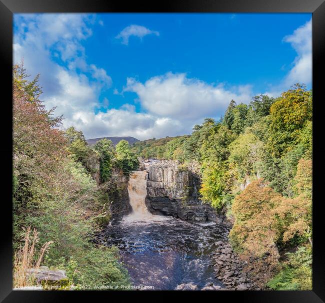 Autumn Tints at High Force Waterfall, Teesdale Framed Print by Richard Laidler