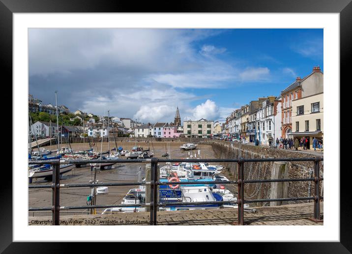 Ilfracombe harbour, Devon, UK Framed Mounted Print by Joy Walker