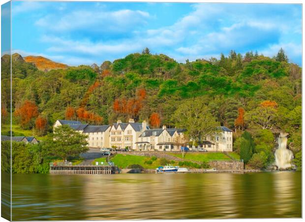 Inversnaid Hotel Scotland Canvas Print by Clive Eariss