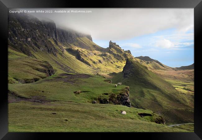 Clouds forming over the Quiraing Framed Print by Kevin White