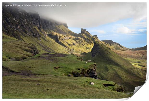 Clouds forming over the Quiraing Print by Kevin White