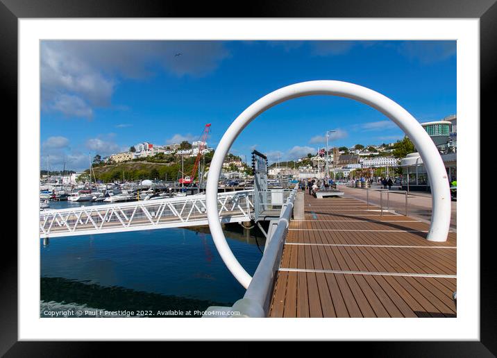 Captivating Views of Torquay Harbour Framed Mounted Print by Paul F Prestidge