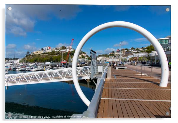 Captivating Views of Torquay Harbour Acrylic by Paul F Prestidge