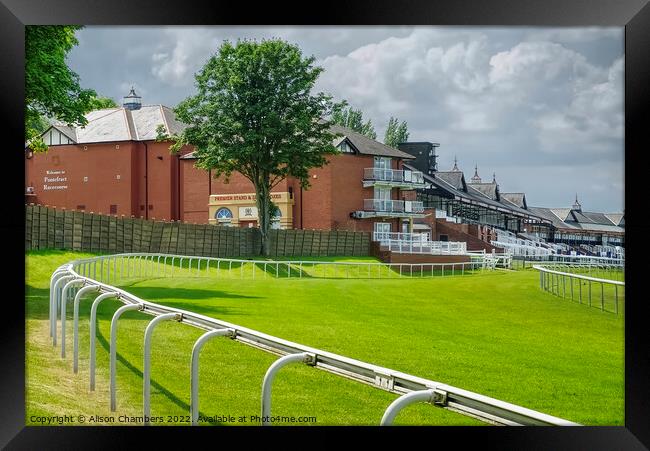 Pontefract Racecourse Framed Print by Alison Chambers