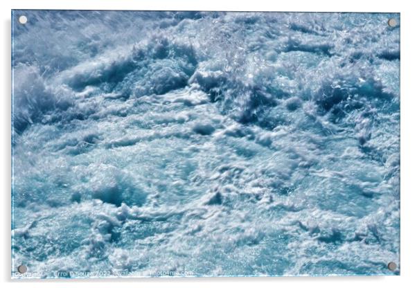 Huka Falls Rapid Whitewater - scene 1 Acrylic by Errol D'Souza