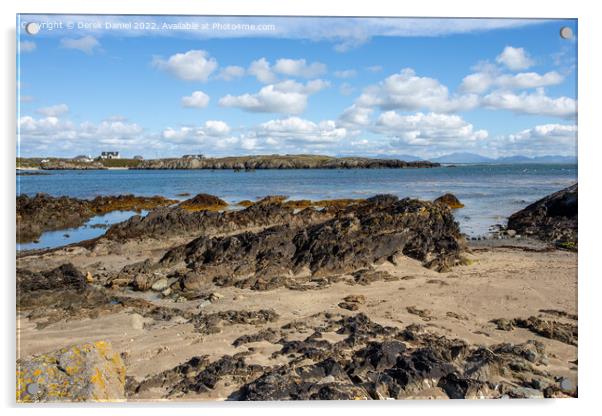 Borthwen Beach, Anglesey Acrylic by Derek Daniel