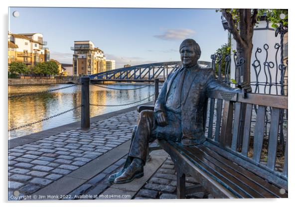 Sandy Irvine Robertson statue, Leith Acrylic by Jim Monk