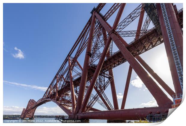 Forth Rail Bridge Print by Jim Monk