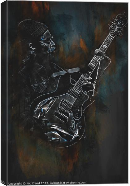 The Guitarist Canvas Print by Nic Croad
