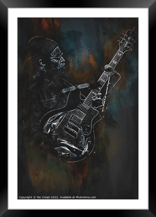 The Guitarist Framed Mounted Print by Nic Croad