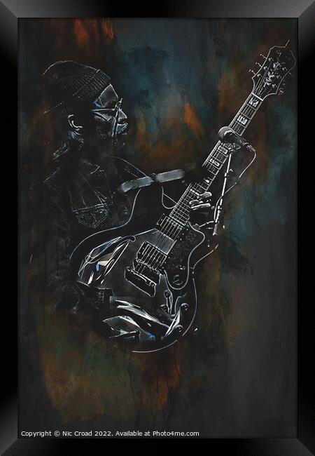 The Guitarist Framed Print by Nic Croad