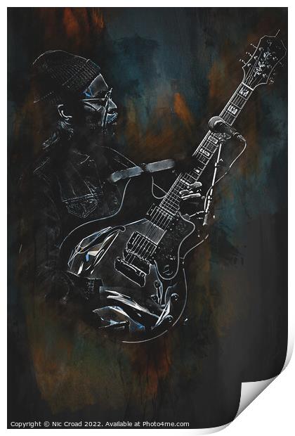 The Guitarist Print by Nic Croad